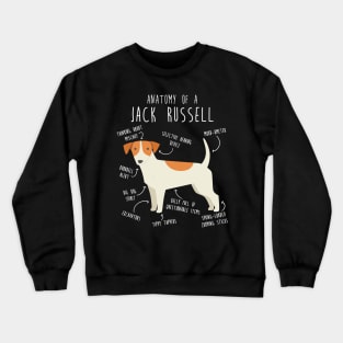 Jack Russell Terrier Dog Anatomy Crewneck Sweatshirt